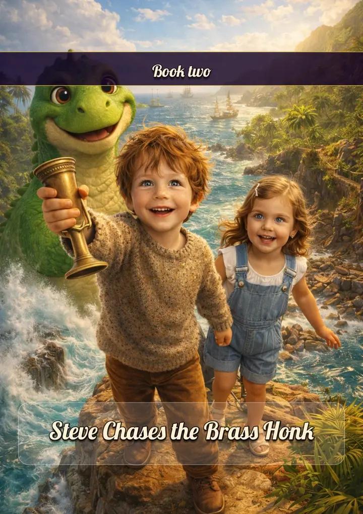 Personalized fairy tale book with child's photo — Steve Chases the Brass Honk