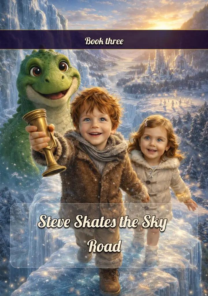 Personalized fairy tale book with child's photo — Steve Skates the Sky Road