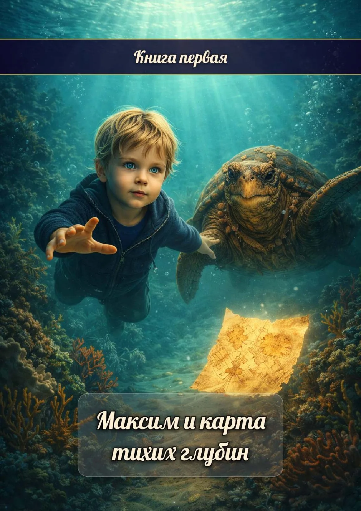 Personalized fairy tale book with child's photo — Maxim and the Map of Silent Depths